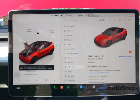 2022 Tesla Model Y Performance Dual Motor All-Wheel Drive from USA, damaged, VIN 7SAYGDEF8NF529968